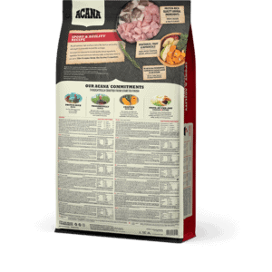 Acana Dog Sport & Agility back of bag.